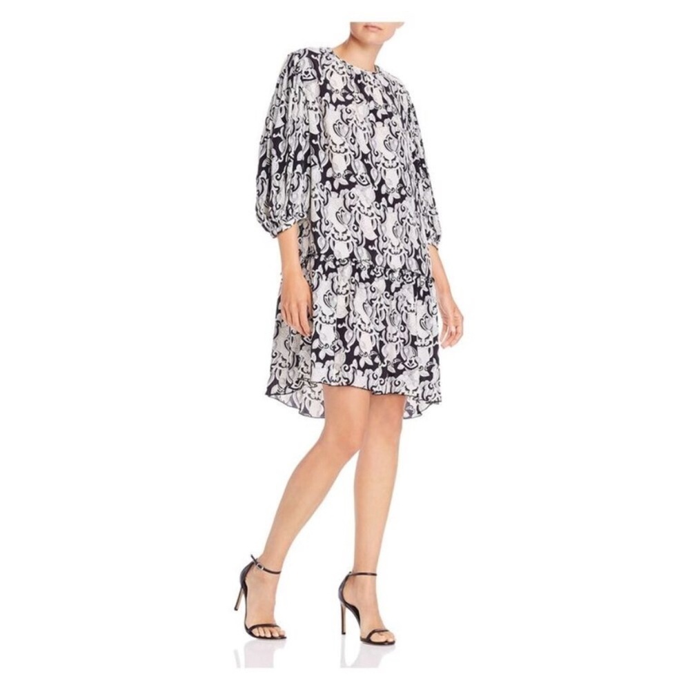 See By Chloe Black and White Mini Dress